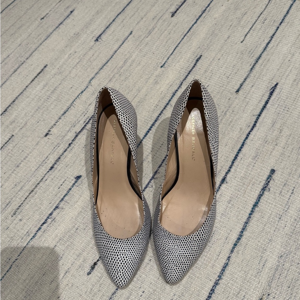 Loeffler Randall tamarin pump -Black and White dotted Women's Heels